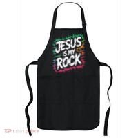 Jesus Is My Rock Biblical Christian Faith Apron thumb 0