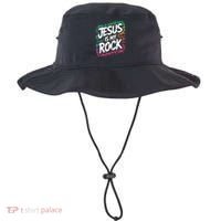 Jesus Is My Rock Biblical Christian Faith Bucket Hat thumb 0