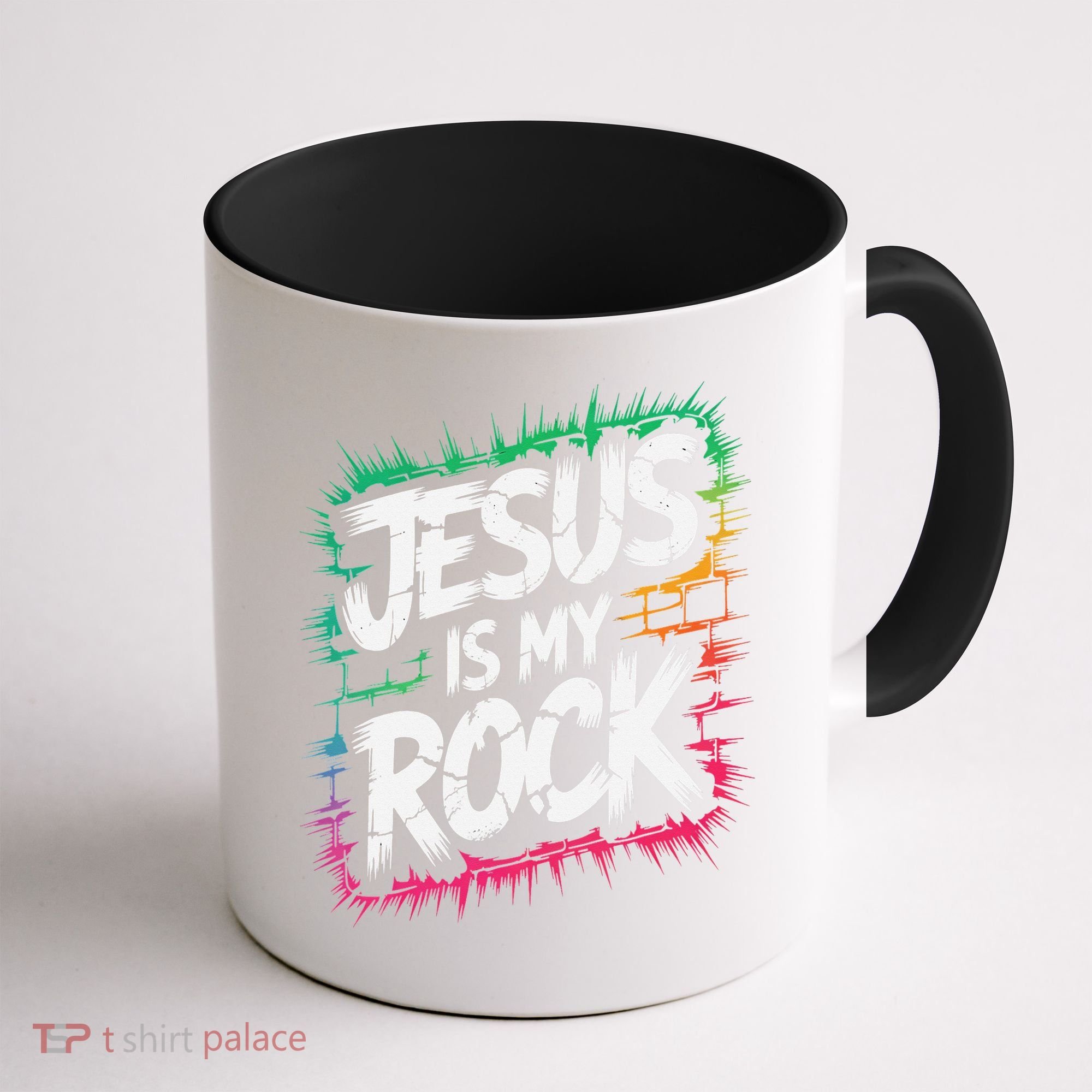 Jesus Is My Rock Biblical Christian Faith Coffee Mug