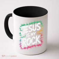 Jesus Is My Rock Biblical Christian Faith Coffee Mug thumb 0