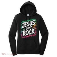 Jesus Is My Rock Biblical Christian Faith Women's Hoodie thumb 0