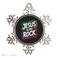 Jesus Is My Rock Biblical Christian Faith Ornament thumb 0
