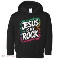 Jesus Is My Rock Biblical Christian Faith Toddler Hoodie thumb 0