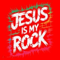 Jesus Is My Rock Biblical Christian Faith Santa Hat thumb 1