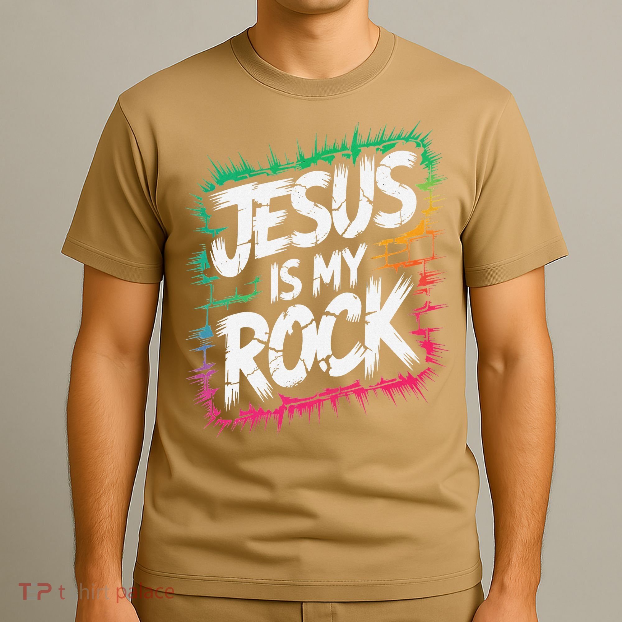 Jesus Is My Rock Biblical Christian Faith T-Shirt