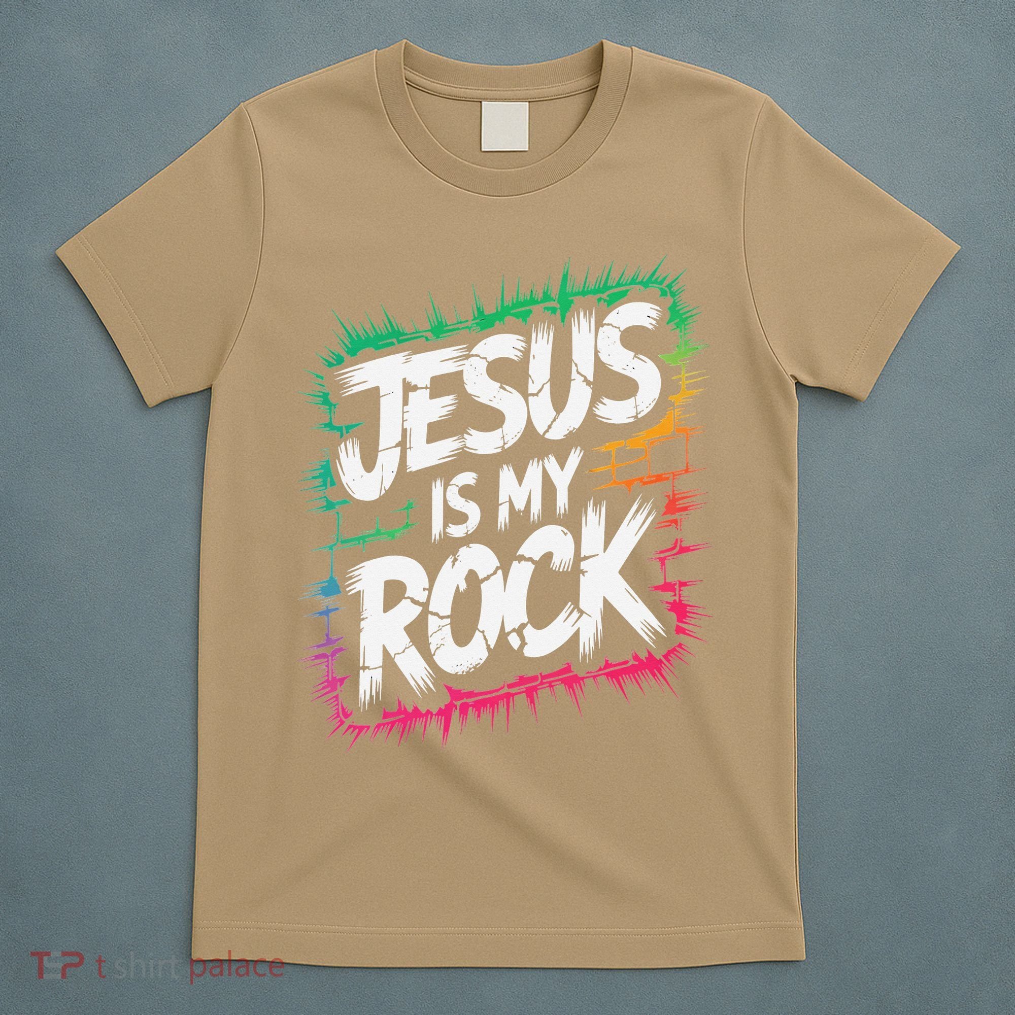 Jesus Is My Rock Biblical Christian Faith T-Shirt