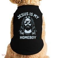 Jesus Is My Homeboy Funny Christian Doggie Tank thumb 0