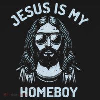 Jesus Is My Homeboy Funny Christian Mousepad thumb 1