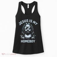 Jesus Is My Homeboy Funny Christian Women's Tank Top thumb 0
