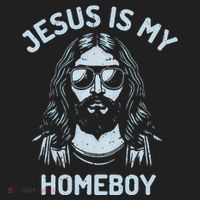 Jesus Is My Homeboy Funny Christian Golf Towel thumb 3