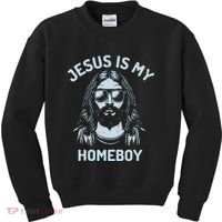 Jesus Is My Homeboy Funny Christian Kids Sweatshirt thumb 0
