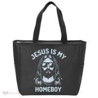 Jesus Is My Homeboy Funny Christian Tote Bag thumb 0