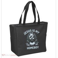Jesus Is My Homeboy Funny Christian Tote Bag thumb 2
