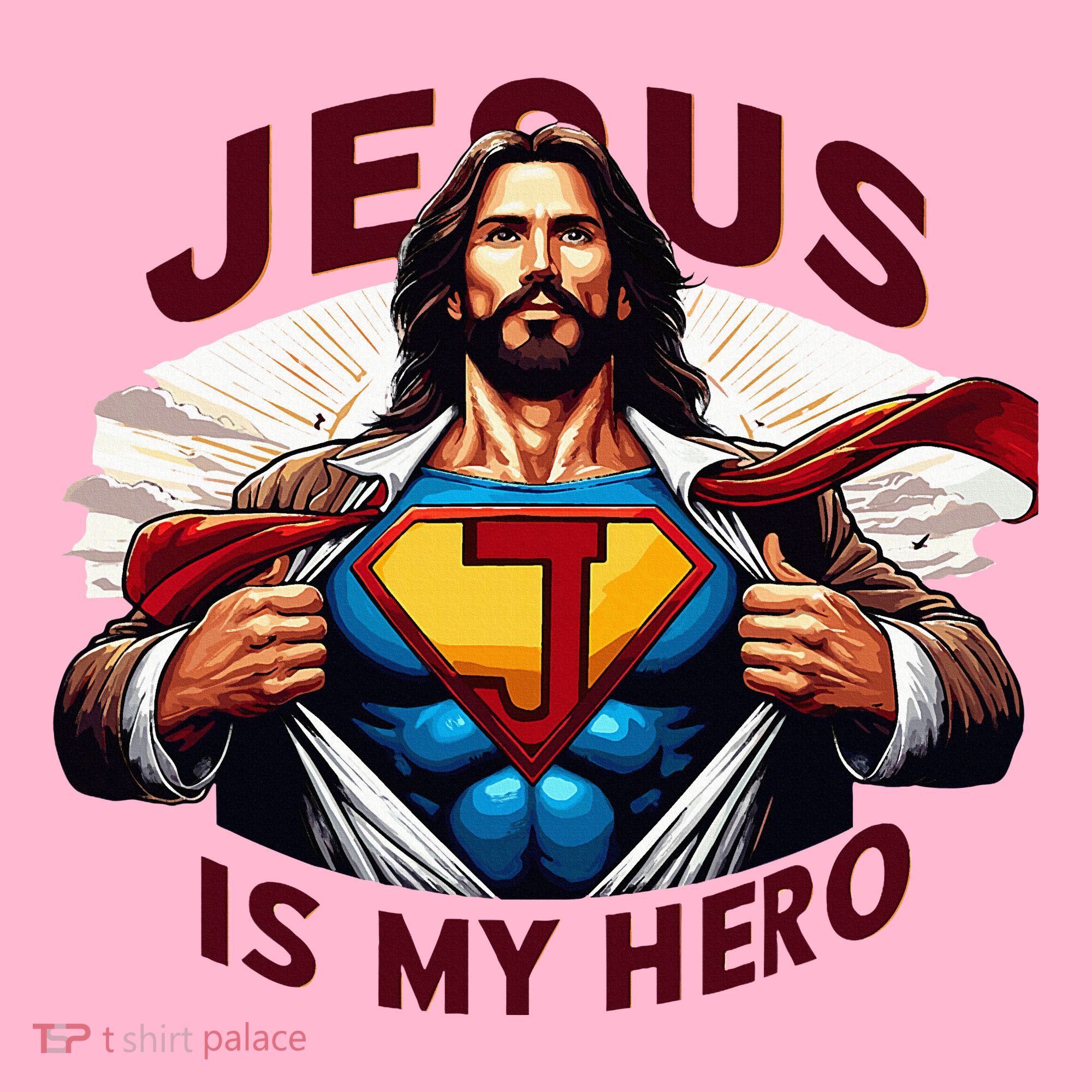 Jesus Is My Superhero Religious Christian Catholic Rizzen Visor