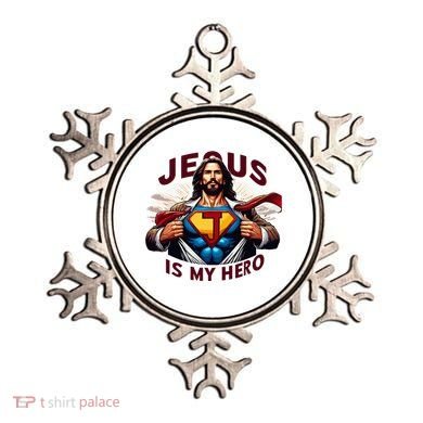 Jesus Is My Superhero Religious Christian Catholic Rizzen Ornament