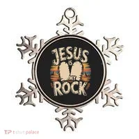 Jesus Is My Rock Biblical Faith Ornament thumb 0