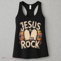 Jesus Is My Rock Biblical Faith Women's Tank Top thumb 3