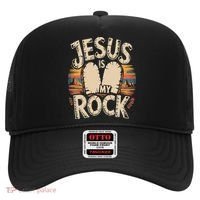 Jesus Is My Rock Biblical Faith Hat thumb 0