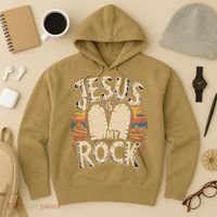 Jesus Is My Rock Biblical Faith Hoodie thumb 3