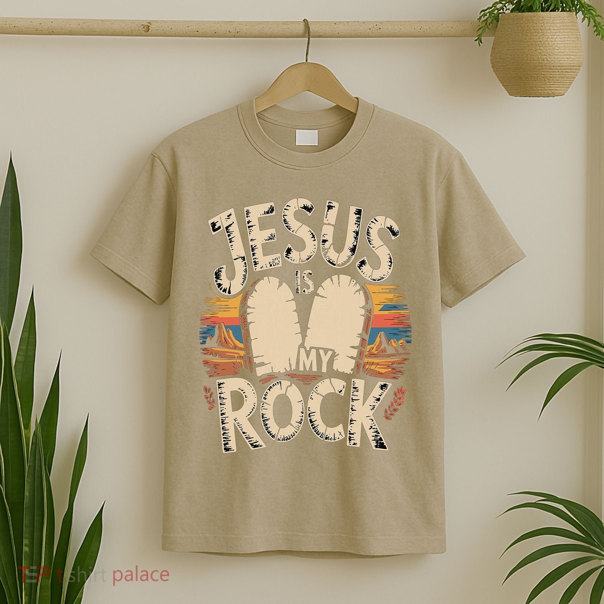 Jesus Is My Rock Biblical Faith T-Shirt
