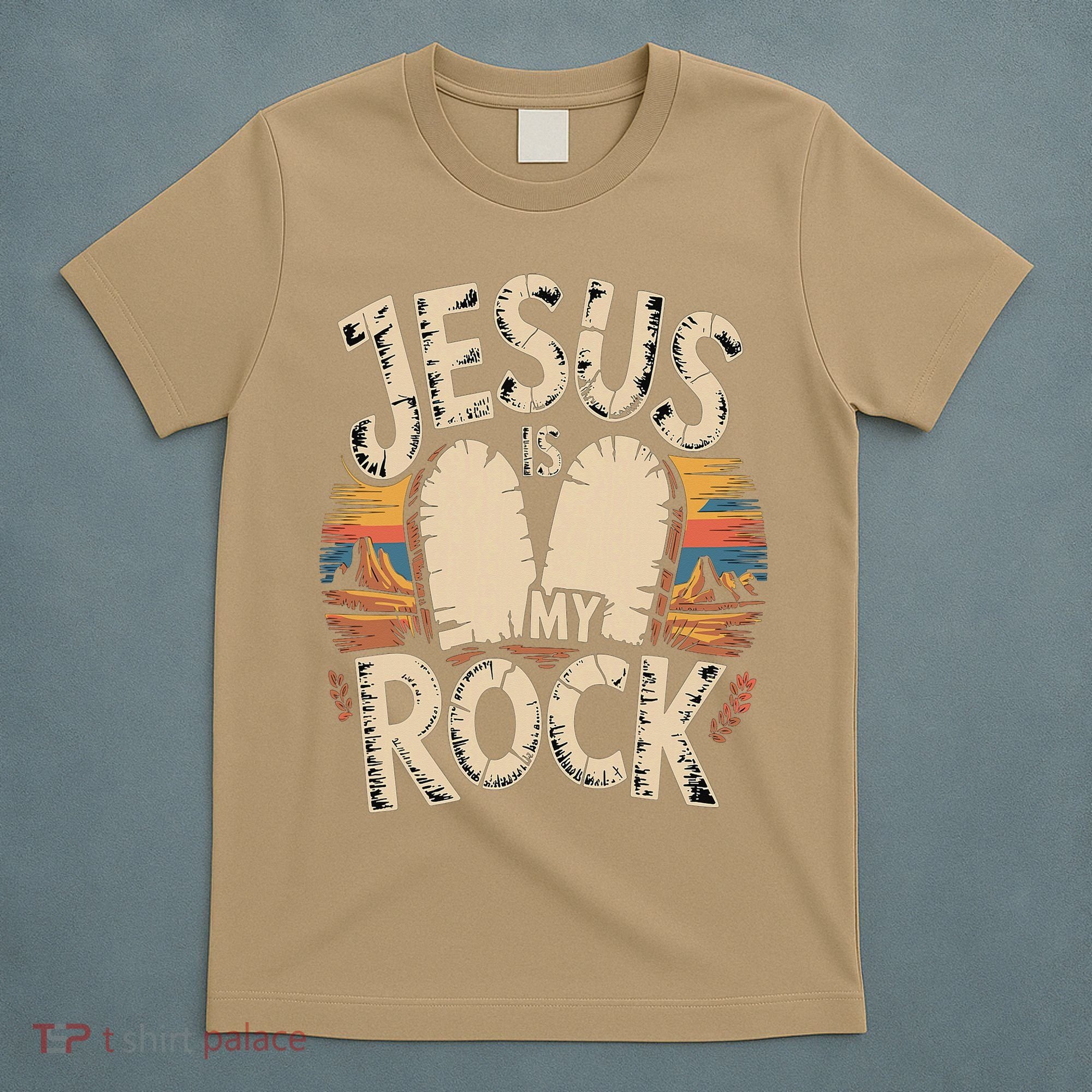 Jesus Is My Rock Biblical Faith T-Shirt