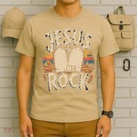 Jesus Is My Rock Biblical Faith T-Shirt thumb 6