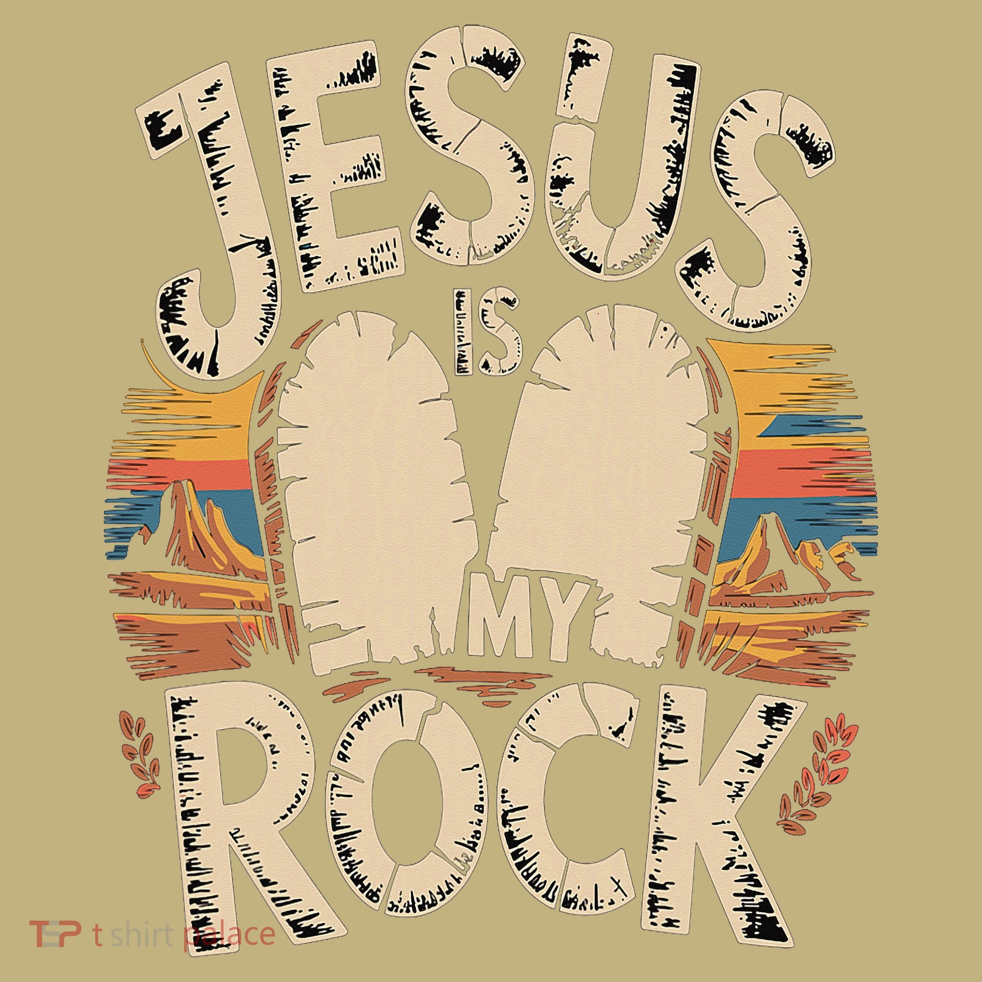 Jesus Is My Rock Biblical Faith T-Shirt