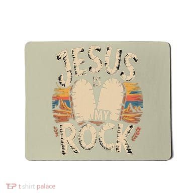 Jesus Is My Rock Biblical Faith Mousepad