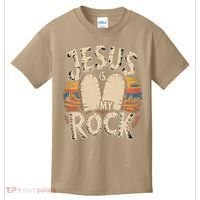 Jesus Is My Rock Biblical Faith Kids T-Shirt thumb 0