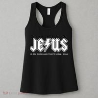 Jesus Is My Rock And That's How I Roll Funny Christian Women's Tank Top thumb 3