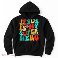 Jesus Is My Superhero Christian Religious Hoodie thumb 0