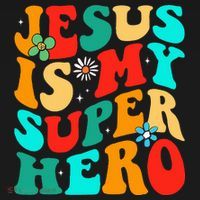 Jesus Is My Superhero Christian Religious Coaster thumb 2