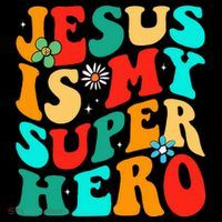 Jesus Is My Superhero Christian Religious Women's Hoodie thumb 2