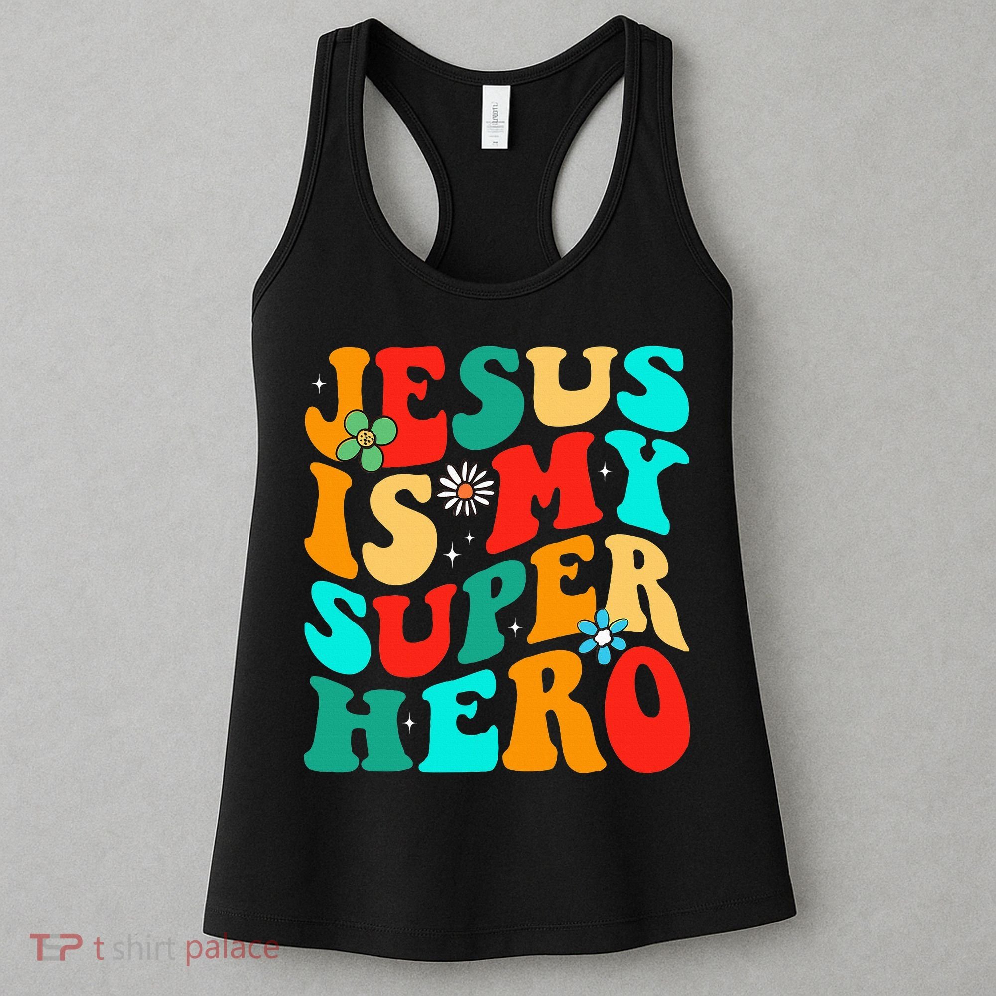 Jesus Is My Superhero Christian Religious Women's Tank Top