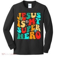 Jesus Is My Superhero Christian Religious Kids Long Sleeve Shirt thumb 0