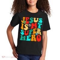 Jesus Is My Superhero Christian Religious Kids T-Shirt thumb 2