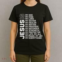 Jesus Is My God My King My Lord My Savior Christian T-Shirt thumb 4