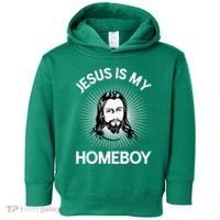 Jesus Is My Homeboy Funny Christian Bible Toddler Hoodie thumb 0