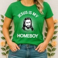 Jesus Is My Homeboy Funny Christian Bible Women's T-Shirt thumb 2