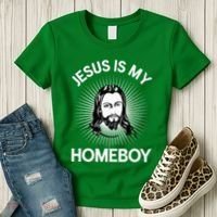 Jesus Is My Homeboy Funny Christian Bible Women's T-Shirt thumb 3
