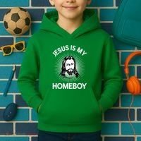 Jesus Is My Homeboy Funny Christian Bible Kids Hoodie thumb 2