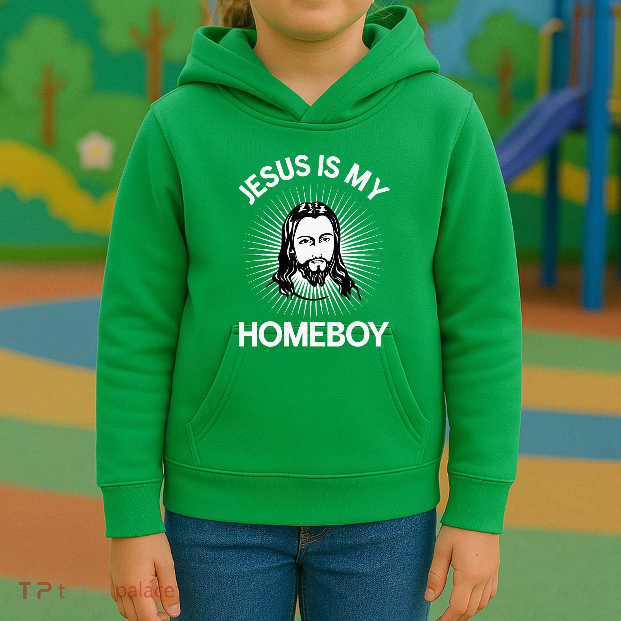 Jesus Is My Homeboy Funny Christian Bible Kids Hoodie