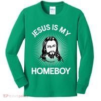 Jesus Is My Homeboy Funny Christian Bible Kids Long Sleeve Shirt thumb 0