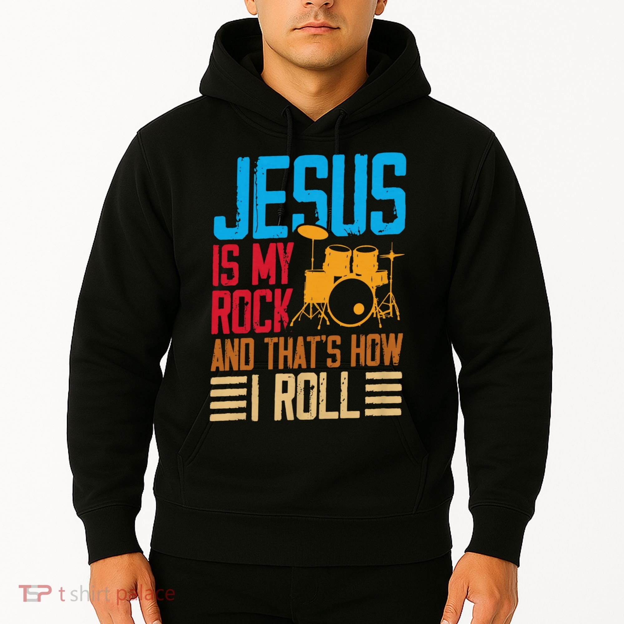 Jesus Is My Rock And That Is How I Roll Christian Hoodie