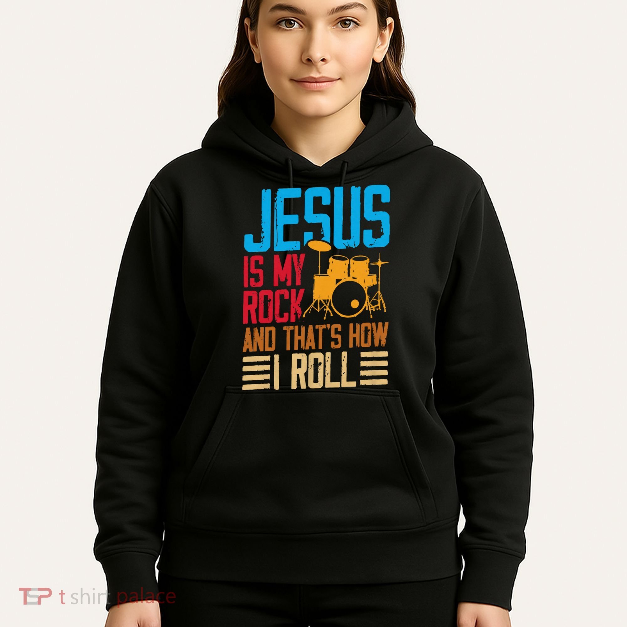 Jesus Is My Rock And That Is How I Roll Christian Hoodie