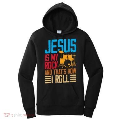 Jesus Is My Rock And That Is How I Roll Christian Women's Hoodie