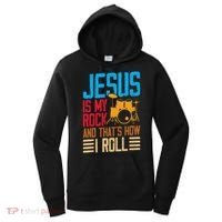 Jesus Is My Rock And That Is How I Roll Christian Women's Hoodie thumb 0