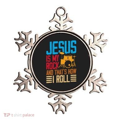Jesus Is My Rock And That Is How I Roll Christian Ornament