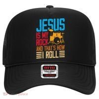 Jesus Is My Rock And That Is How I Roll Christian Hat thumb 0