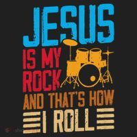 Jesus Is My Rock And That Is How I Roll Christian Golf Towel thumb 3